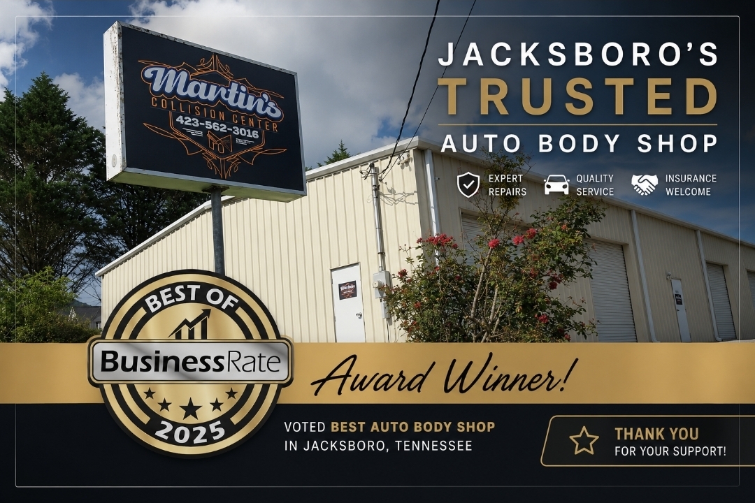 Martin's Collision Center — Voted Best Auto Body Shop in Jacksboro, Tennessee by BusinessRate 2025